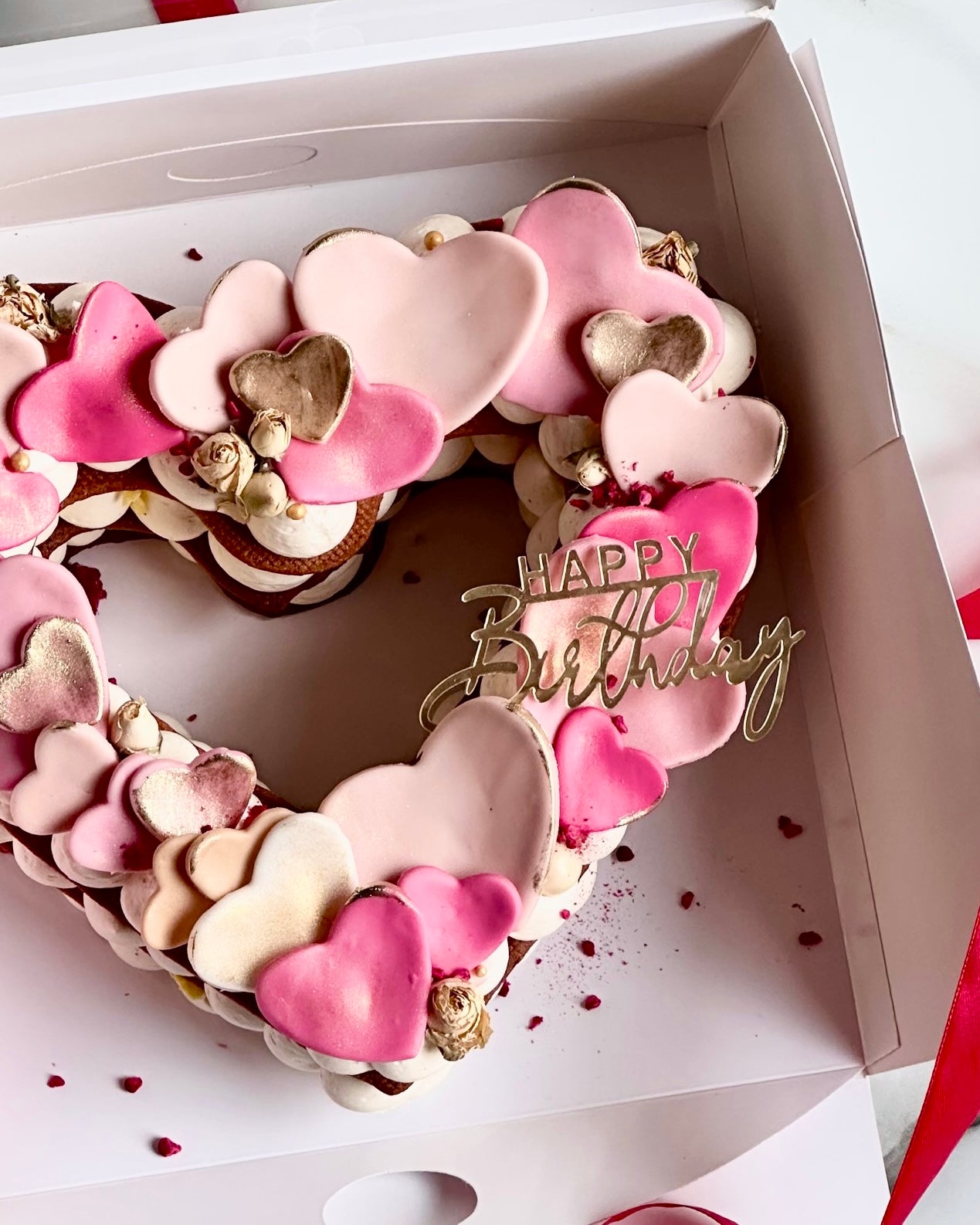 Tort LOVE STORY din foi cu miere