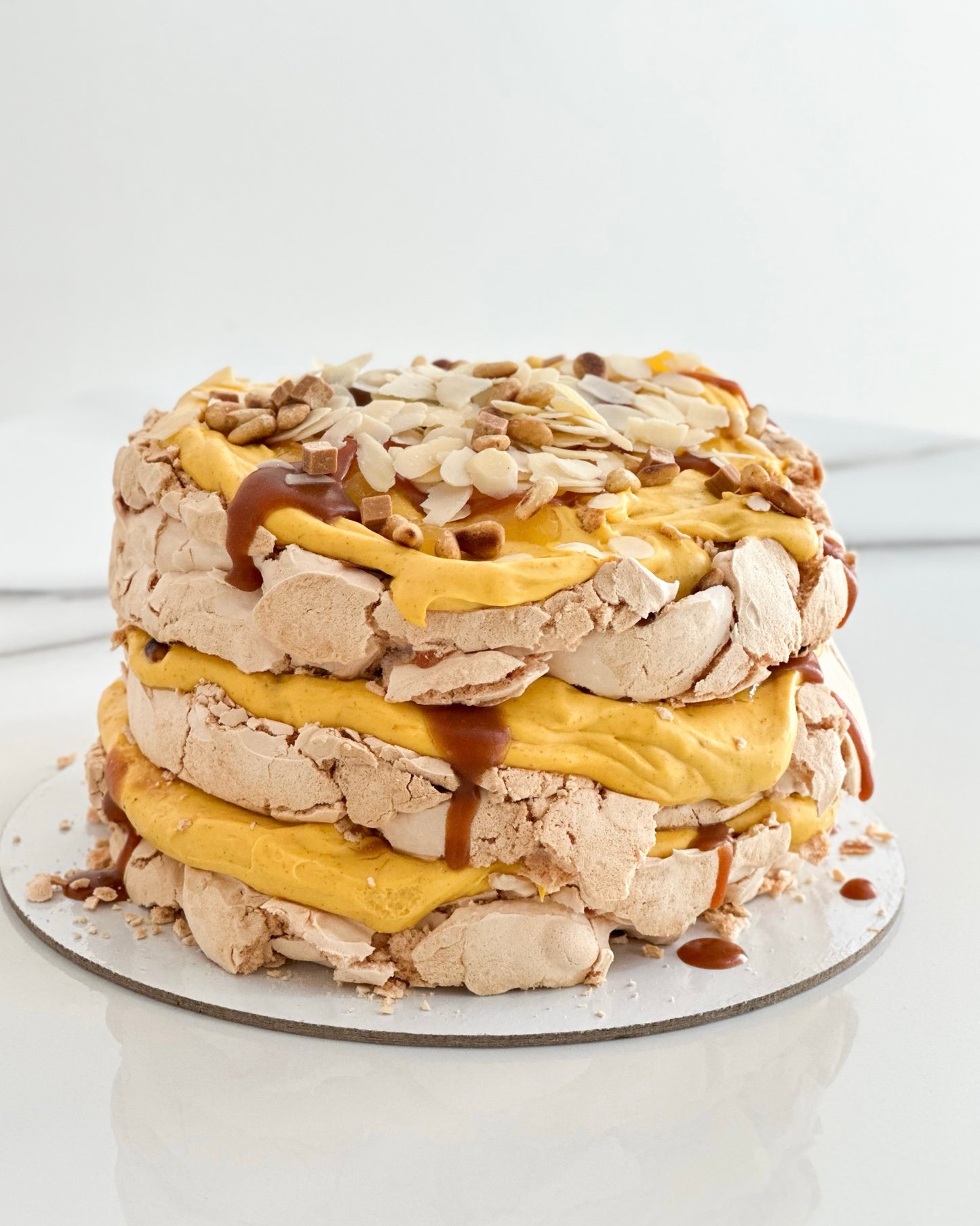 Tort Bezea cu cătină, portocală și caramel | fără gluten