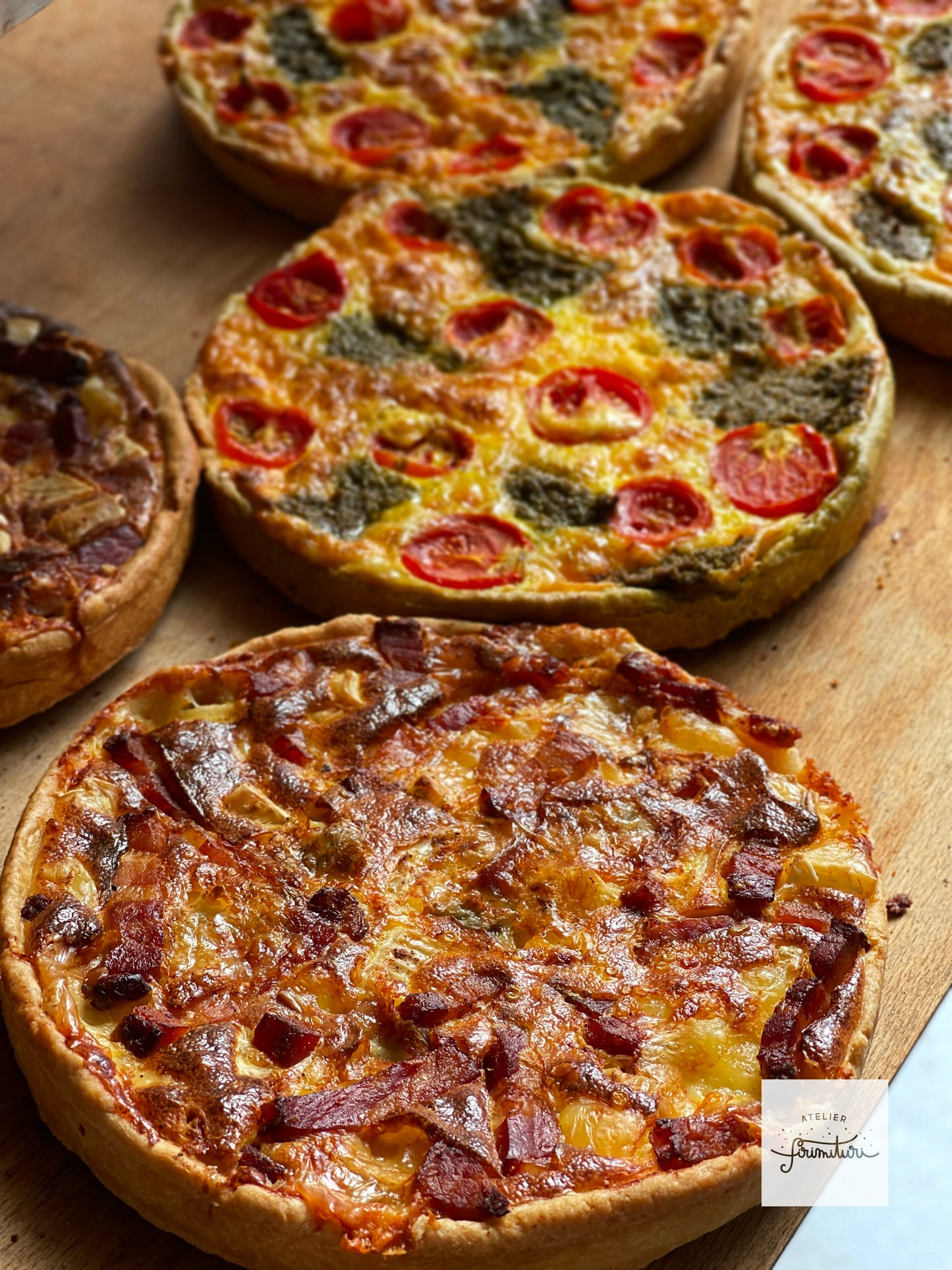 Quiche cu bacon & trei brânzeturi