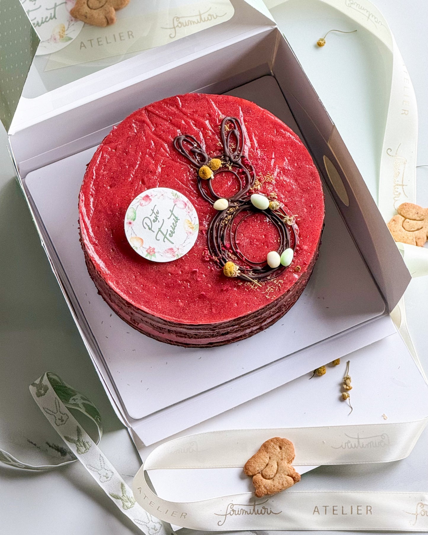 Mini tort vegan Brownie & Căpșuni| Ediția Florii & Paște