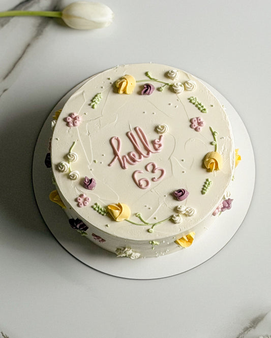 Pastel cu flori