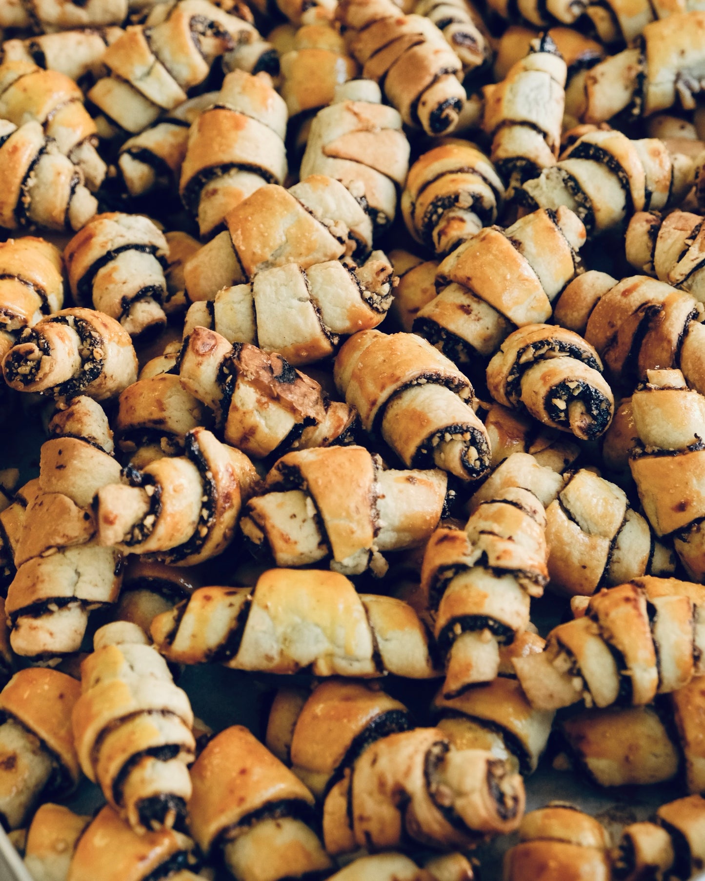 Cornulețe Rugelach cu magiun și nucă (fără zahăr adăugat)