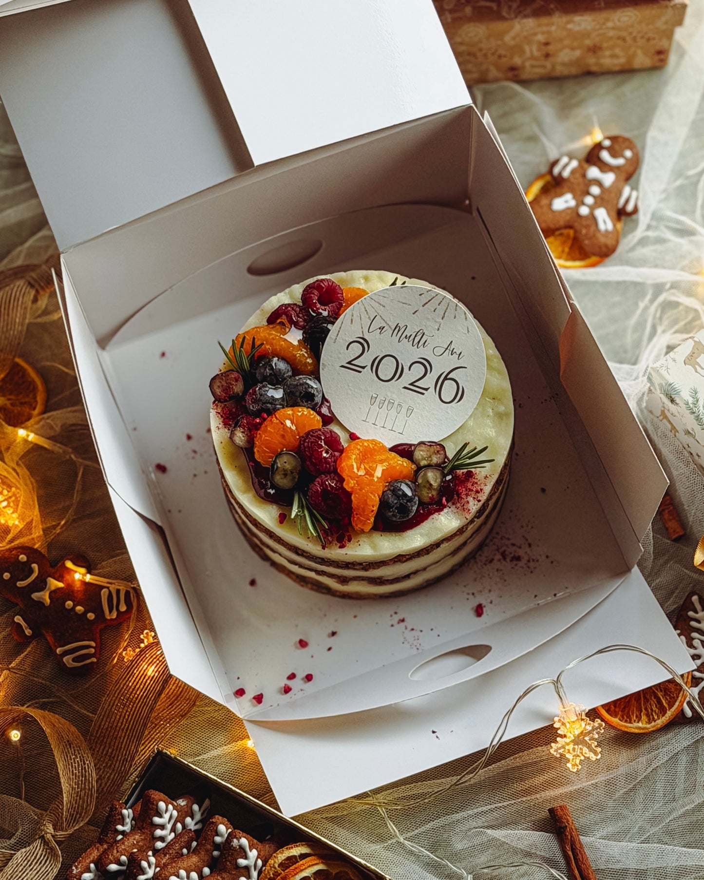 Tort vegan Carrot Cake portocală & zmeură