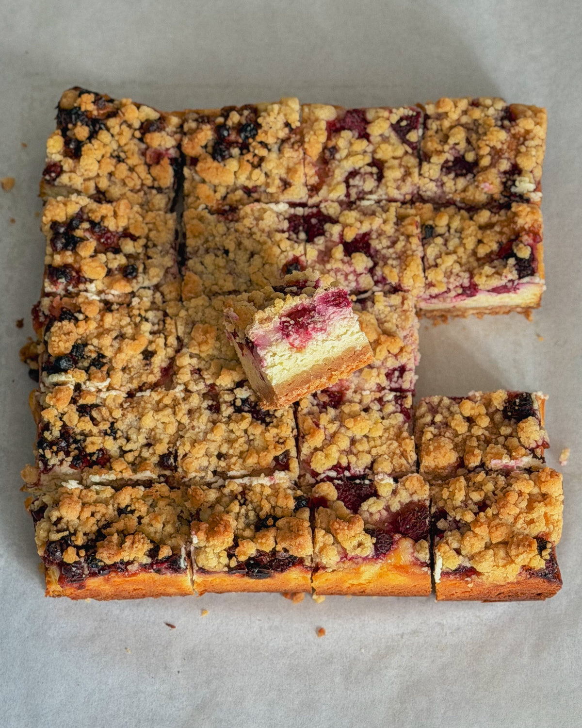 Crumble cu Zmeură