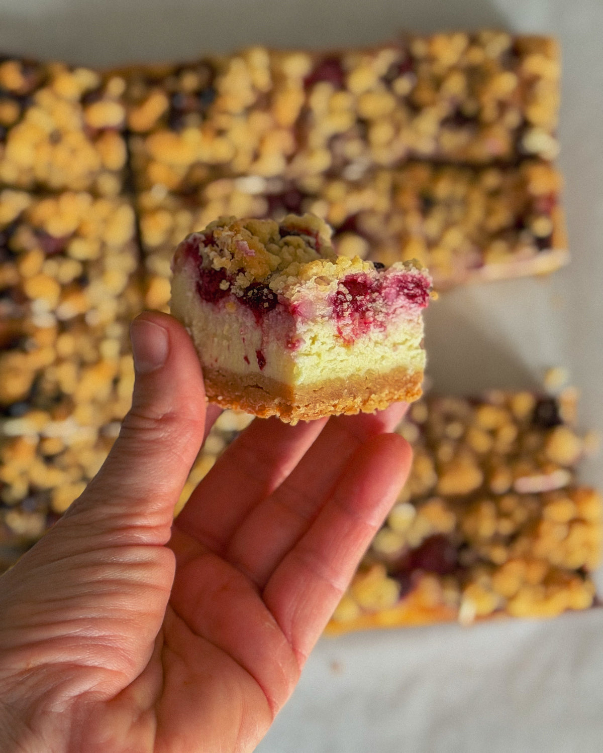 Crumble cu Zmeură