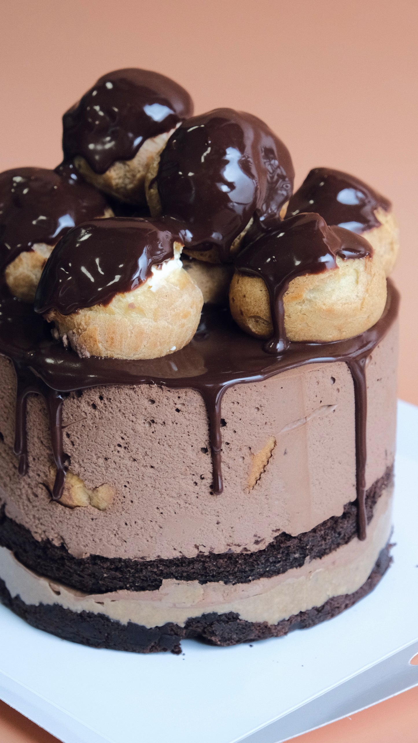 Tort Profiterol Ciocolată Neagră